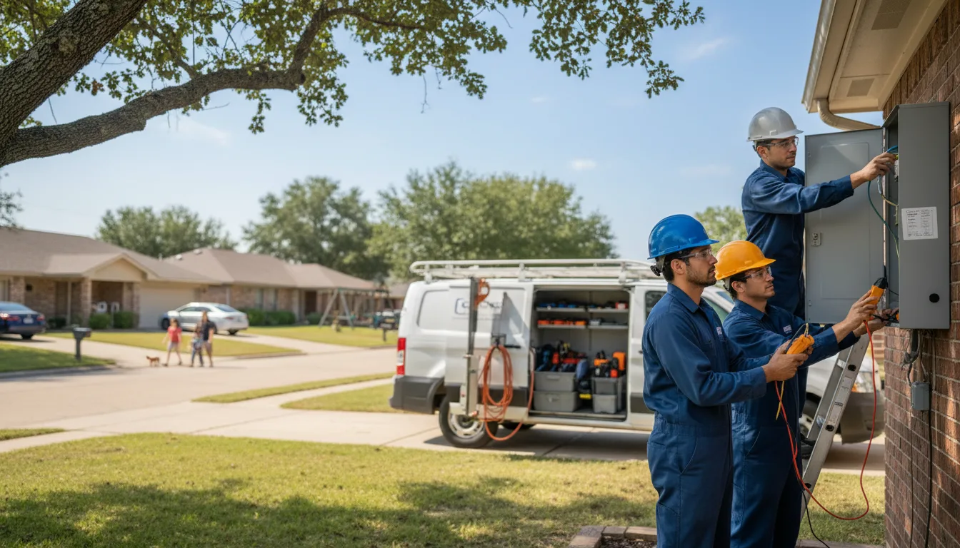 Certified electrician providing emergency electrical services in Meno, OK